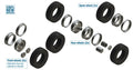 European Tractors Tyres And Rims Kit – Italeri 1:24