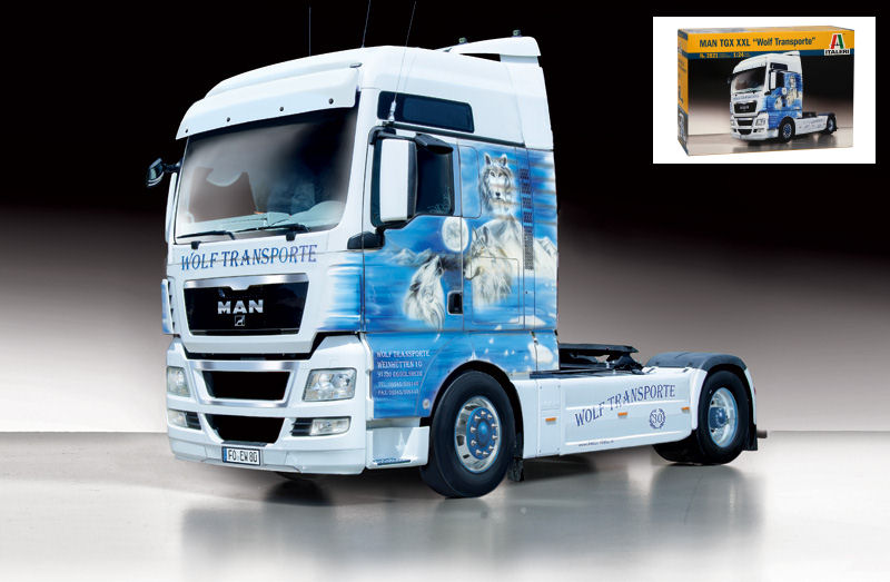 Man Tgx Xxl "wolf Transporter" Kit – Italeri 1:24