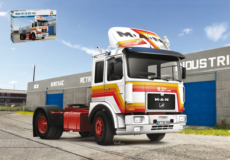 Man F8 19.321 4x2 Kit – Italeri 1:24