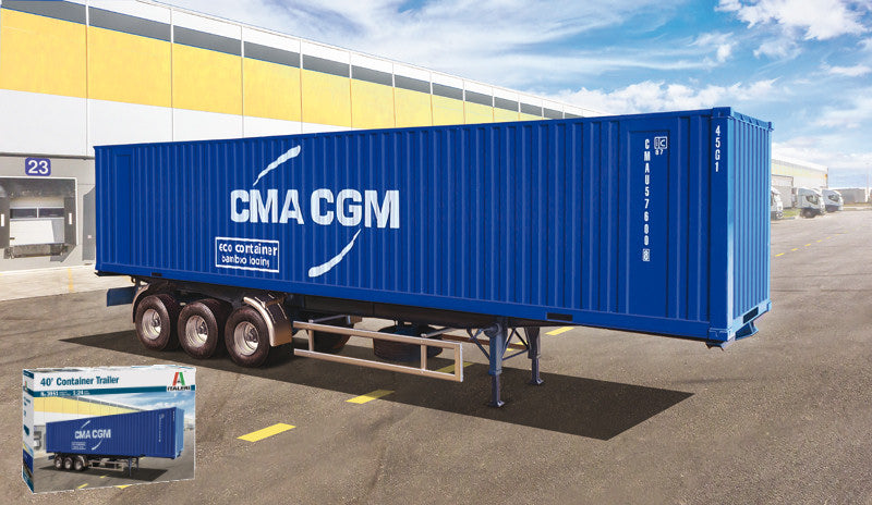 Container Trailer 40 Feet Kit – Italeri 1:24