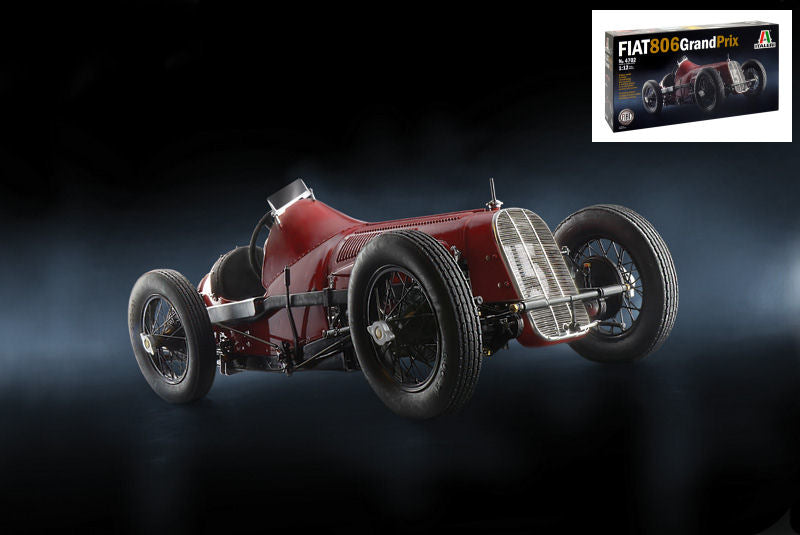 Fiat 806 Grand Prix P.BORDINO 1927 N.15 Winner Monza Milano GP Kit – Italeri 1:12