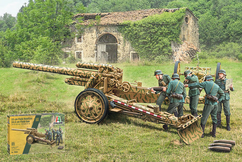 15 Cm Field Howitzer 10,5 Cm Field Gun Kit – Italeri 1:72