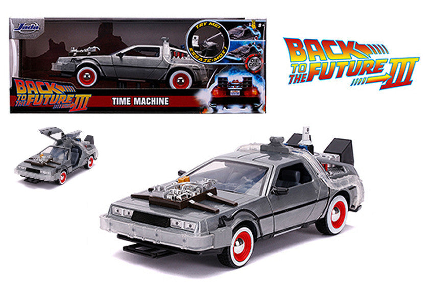 De Lorean "back To The Future Iii" Vintage Wheels W/lights Try Me – Jada Toys 1:24