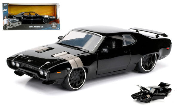 Dom's Plymouth Gtx "fast & Furious 8" Black – Jada Toys 1:24