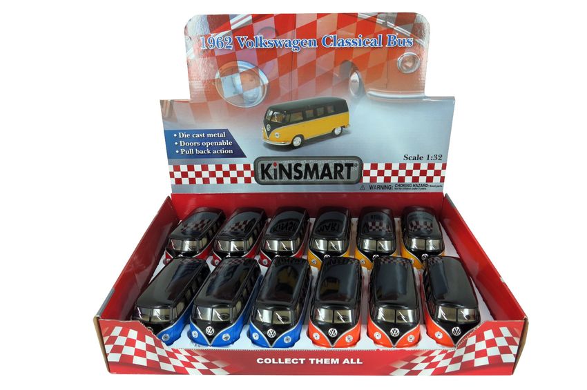 VW Bus Classic 1962 Black Roof – Kinsmart 1:32