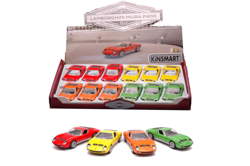 Lamborghini Miura P400 Sv Col.ass.cm 12,5 – Kinsmart 1:32