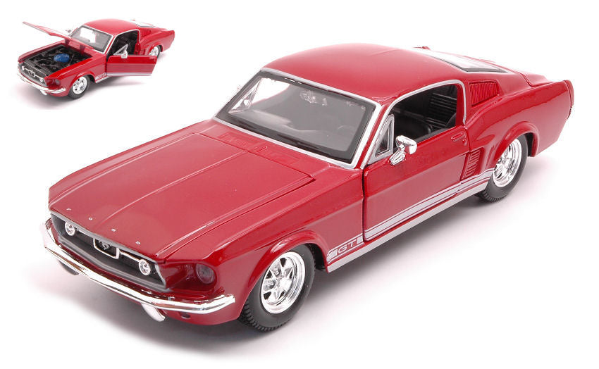 Ford Mustang GT 1967 rosso 1:24 – Maisto