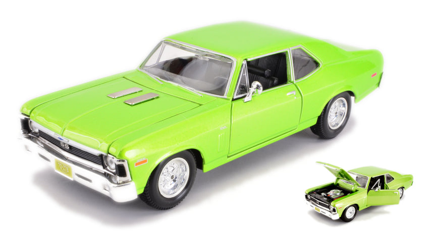 Chevrolet Nova Ss Coupe' 1970 verde 1:24 – Maisto