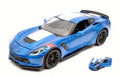 Chevrolet Corvette Gran Sport 2017 Blue W/white Stripes – Maisto 1:24