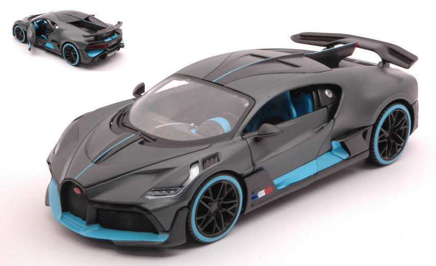 Bugatti Divo Matt Grey/matt Light Blue – Maisto 1:24