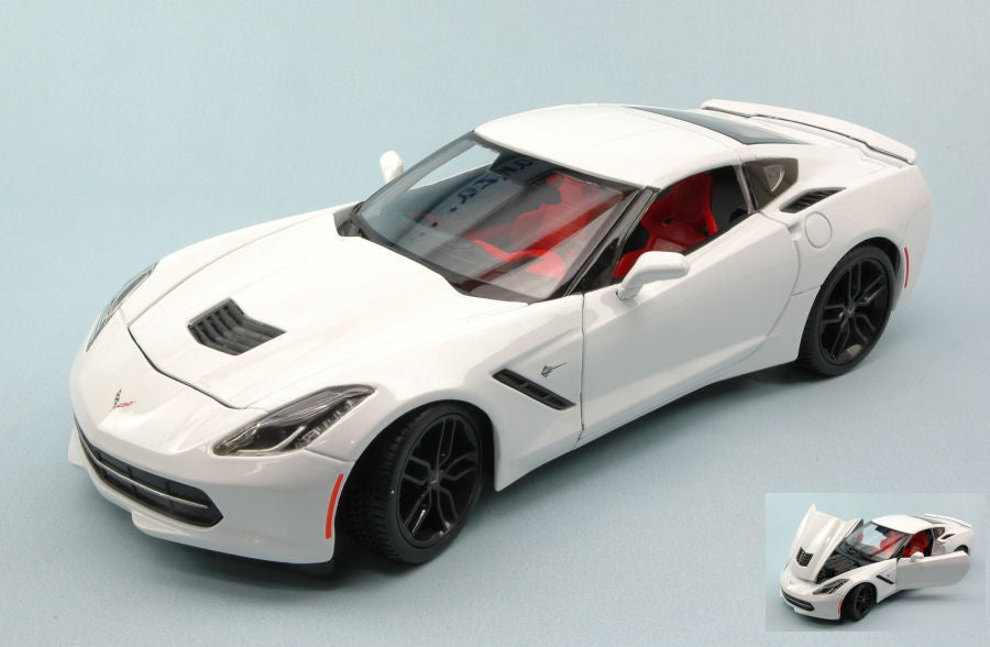 Corvette Stingray Z51 2014 White – Maisto 1:18