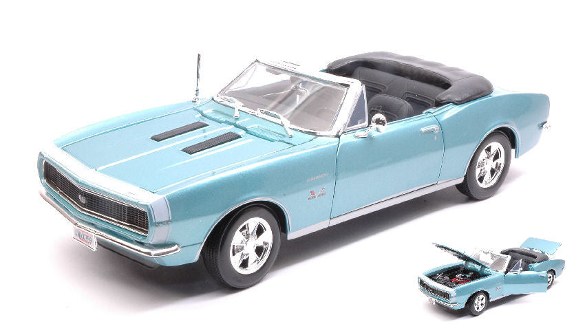 Chevrolet Camaro Ss 396 1967 Metallic Light Blue – Maisto 1:18