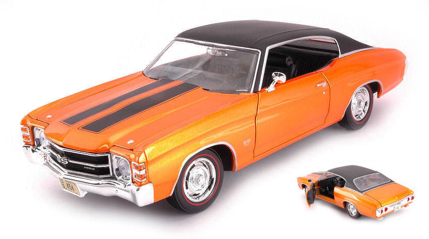 Chevrolet Chevelle Ss 454 Sport Coupe 1971 Orange – Maisto 1:18