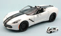 Chevrolet Corvette Stingray 2014 White W/black Stripes – Maisto 1:24