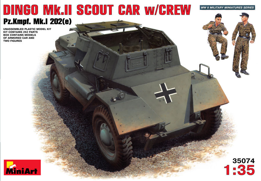 Dingo Mk Ii (scout Car W/crew Kit – Miniart 1:35