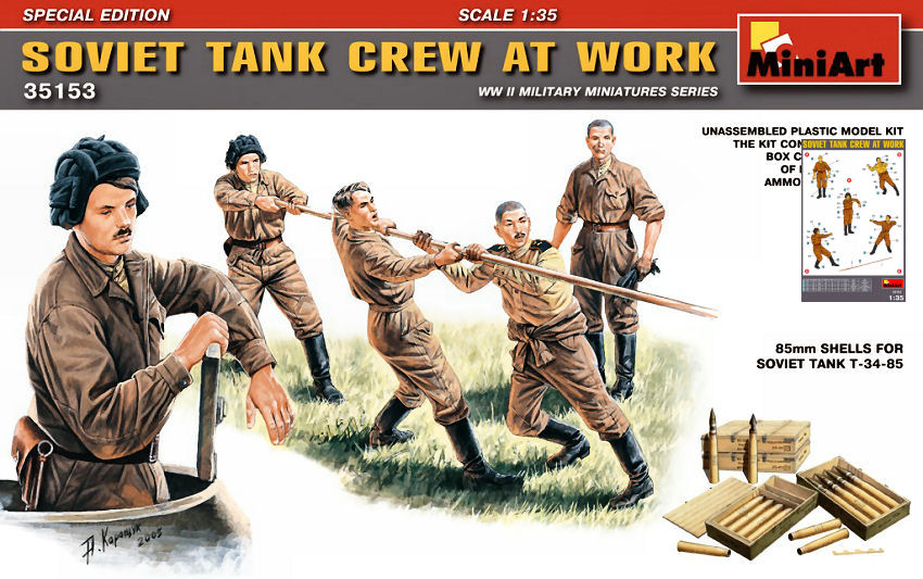 Soviet Tank Crew At Work Kit – Miniart 1:35