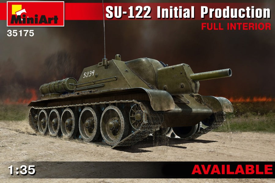 SU-122 Initial Prod.w/full Interior Kit – Miniart 1:35