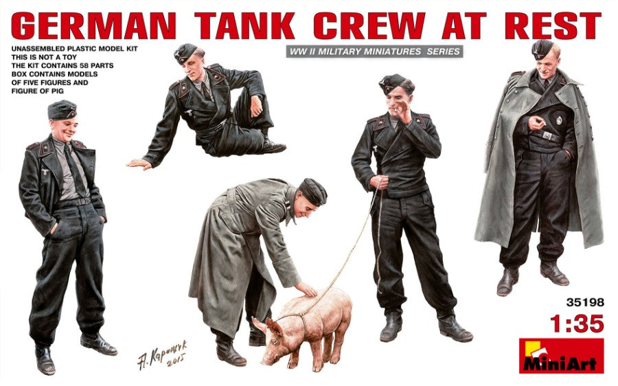 German Tank Crew At Rest Kit – Miniart 1:35
