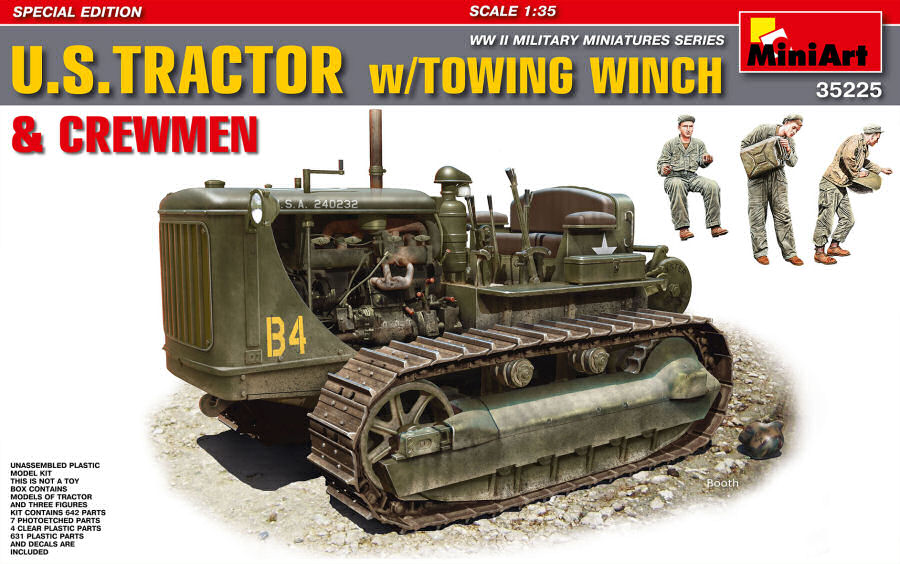 U.S. Tractor W/towing & Crewmen Kit – Miniart 1:35