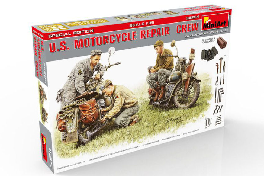 U.S.MOTORCYCLE Repair Crew Kit – Miniart 1:35