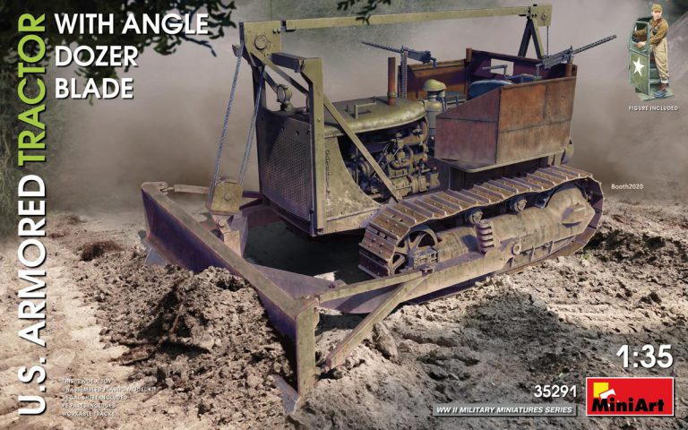 U.S.ARMORED Tractor With Angle Dozer Blade Kit – Miniart 1:35