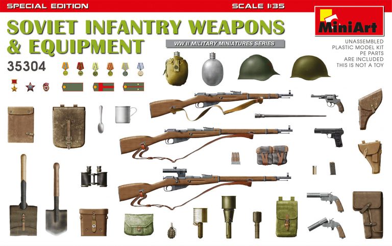 Soviet Infantry Weapons And Equipment Kit – Miniart 1:35