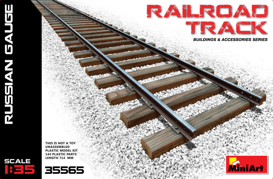 Railroad Track Russian Gauge Kit – Miniart 1:35