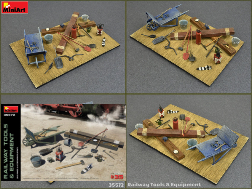 Railway Tools & Equipment Kit – Miniart 1:35