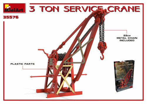 3 Ton Service Crane Kit – Miniart 1:35