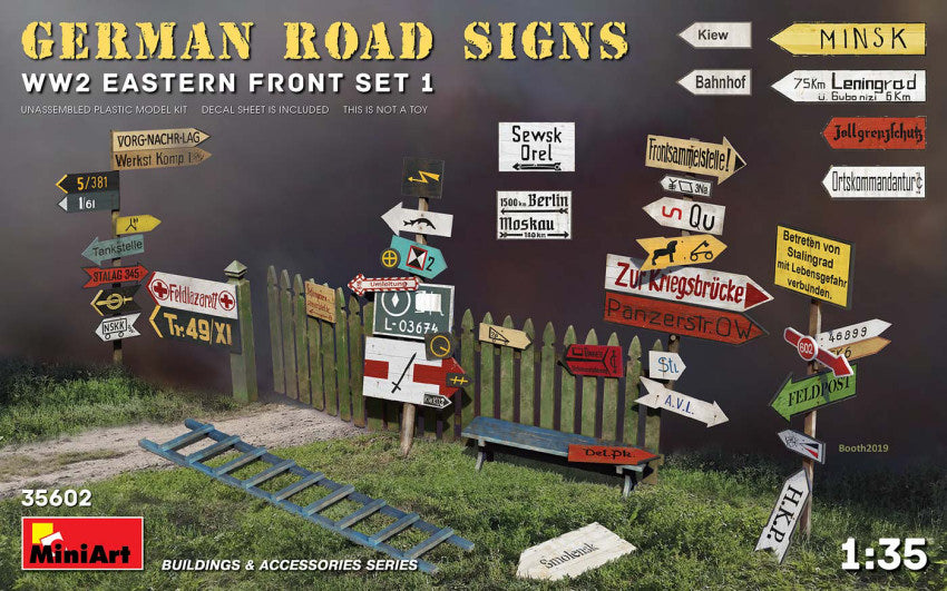 German Road Signs WW2 Eastern Front Set 1 Kit – Miniart 1:35