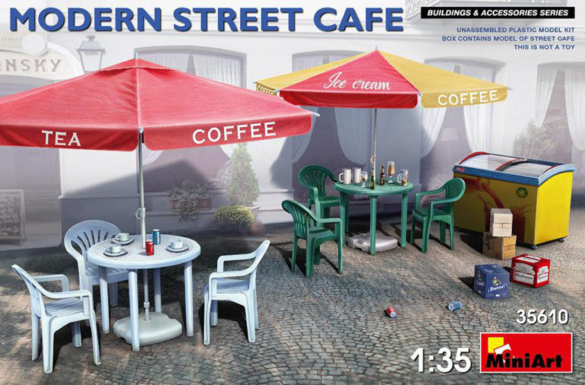 Modern Street Cafe Kit – Miniart 1:35