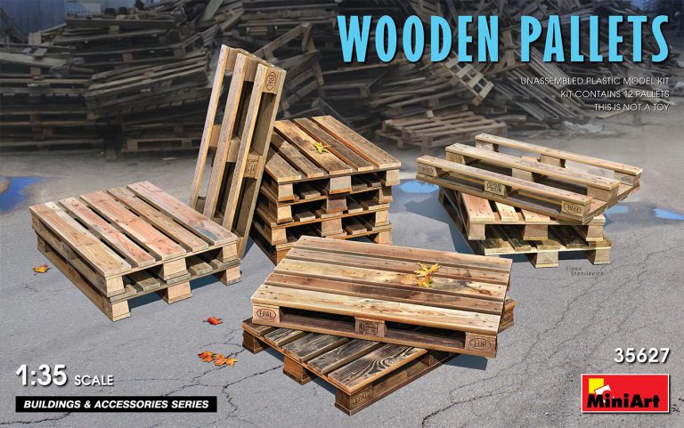 Wooden Pallets Kit – Miniart 1:35