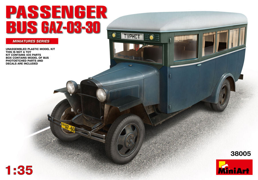 Passenger Bus Gaz 03-30 Kit – Miniart 1:35