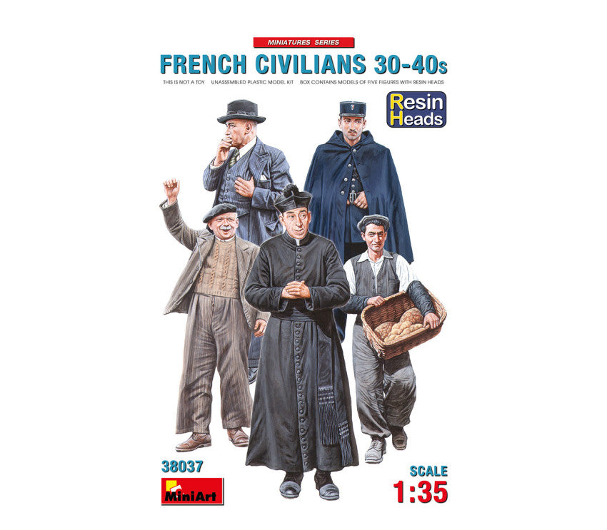 French Civilians 30-40s Kit – Miniart 1:35