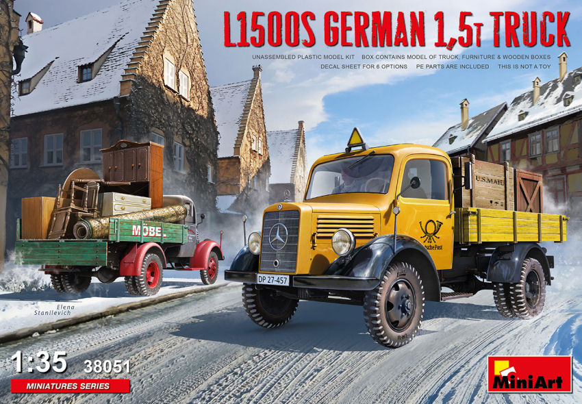 L1500S German 1,5T Truck Kit – Miniart 1:35
