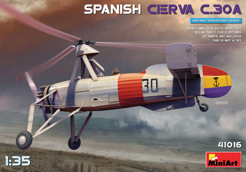 Spanish Cierva C 30A Kit – Miniart 1:35