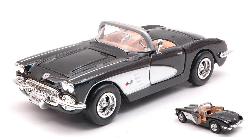 Chevrolet Corvette 1959 Black – MotorMax 1:24