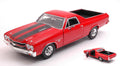 Chevrolet El Camino Ss 396 1970 Red W/black Stripes – MotorMax 1:24
