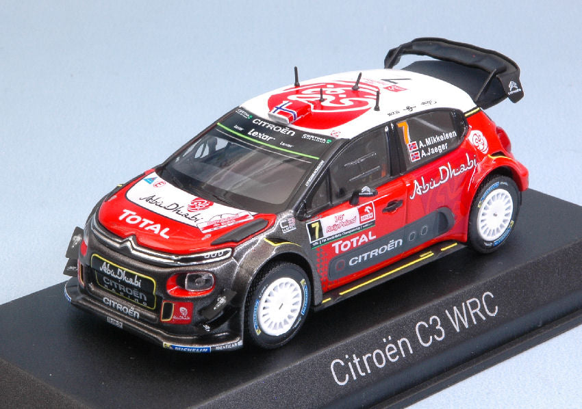 Citroen C3 Wrc N.7 9Th Poland Rally 2017 A.Mikkelsen-A.Jaeger 1:43 – Norev