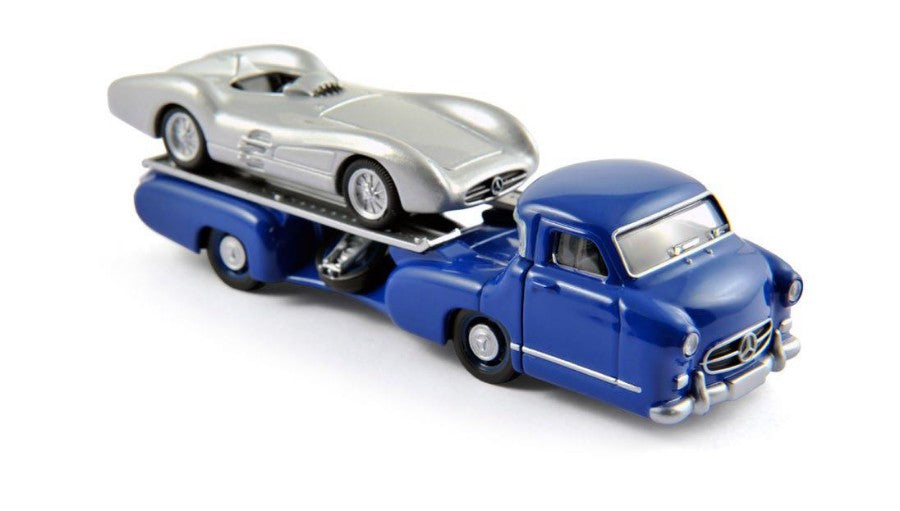 Mercedes Reenntransporter + W196 – Norev 1:64