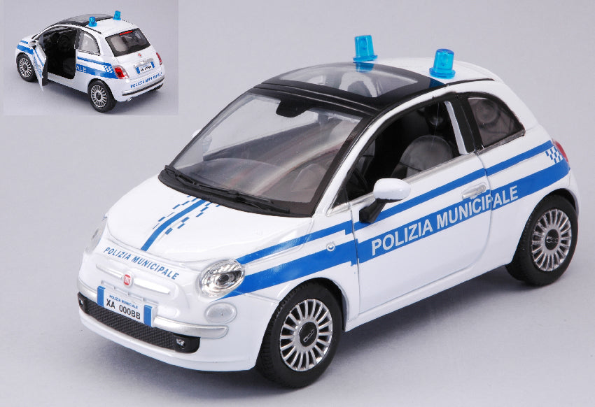 Fiat Nuova 500 Polizia Municipale – New Ray 1:24