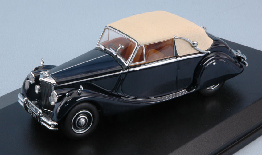 Jaguar Mkv Rhd Dark Blue W/beige Roof – Oxford 1:43