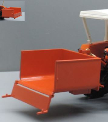Cassonetto Arancio Con Attacco Idraulico A Tre Punti – Replicagri 1:32