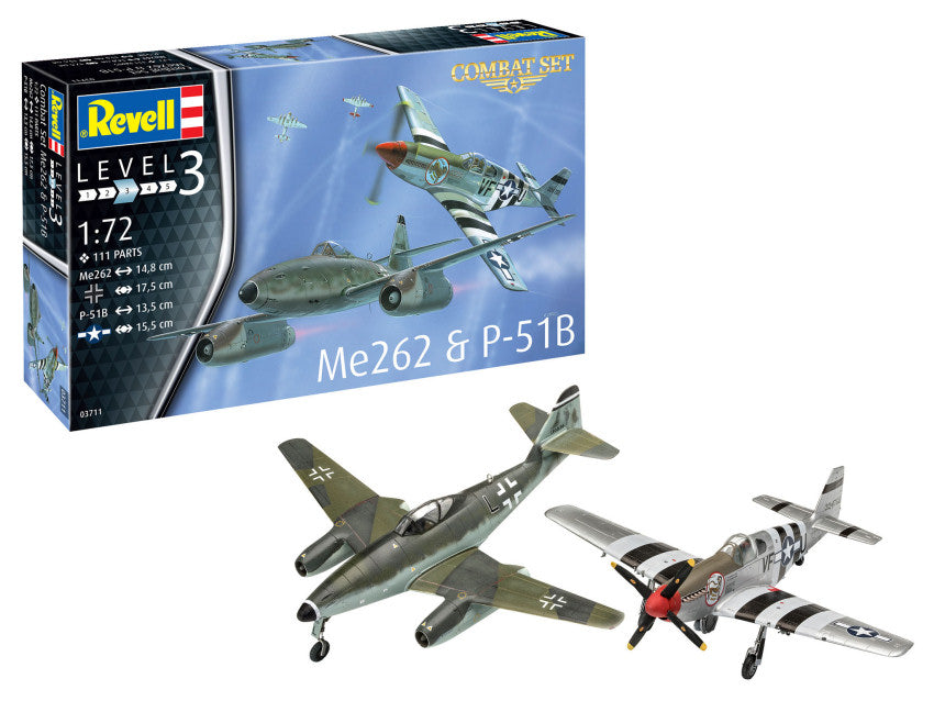 ME262 & P-51B Combat Set Kit – Revell 1:72