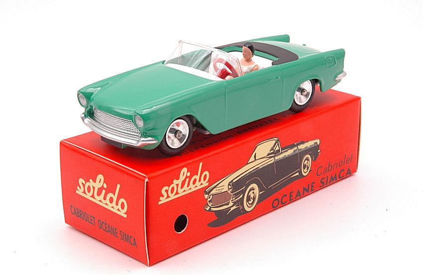 Simca Oceane Cabriolet Light verde Club Solido 1:43 – Solido