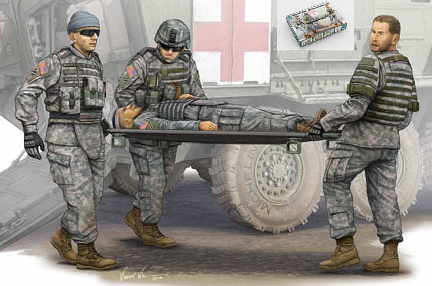 Figure Modern US Army Ambulance Team Kit – Trumpeter 1:35
