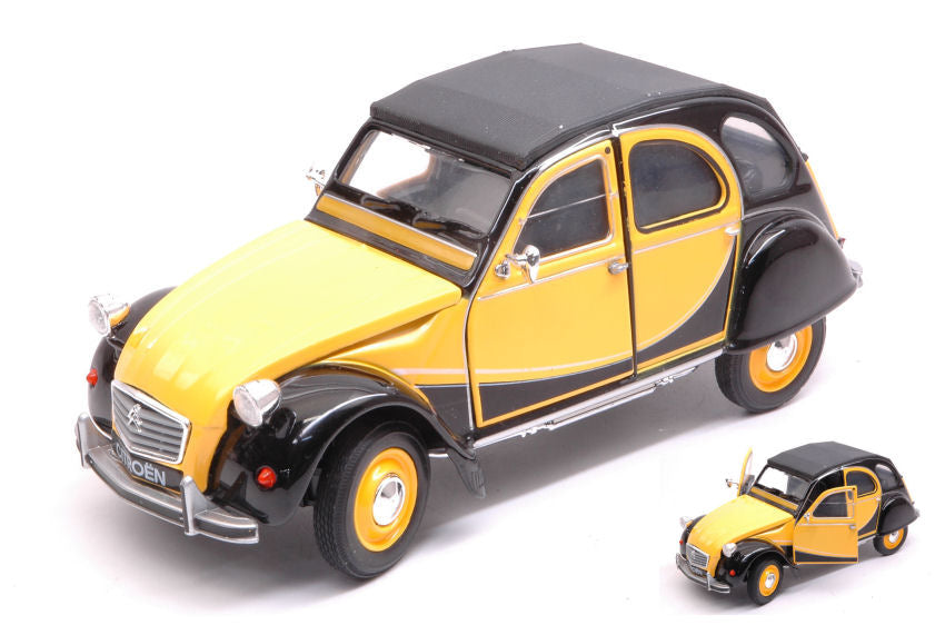 Citroen 2 Cv 6 Charleston 1982 Yellow/black -27 – Welly 1:24
