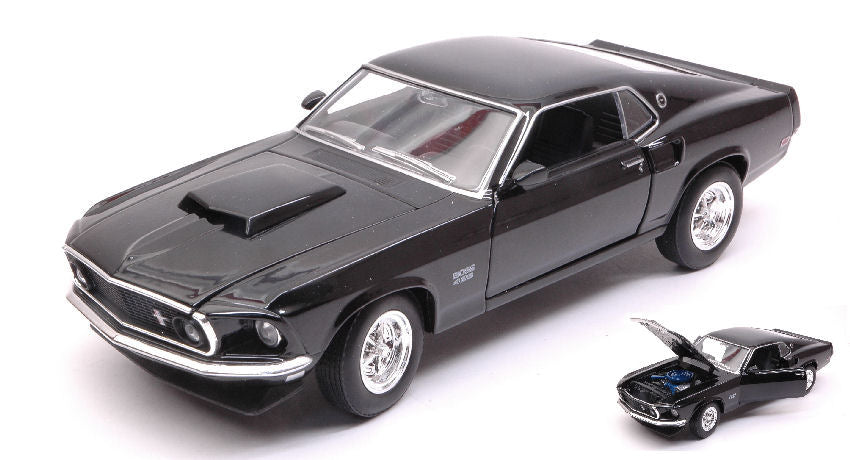Ford Mustang Boss 429 1969 Black -27 – Welly 1:24