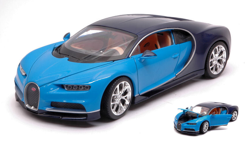 Bugatti Chiron Light Blue/dark Blue – Welly 1:24