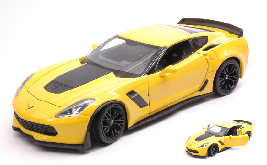 Chevrolet Corvette Z06 Yellow – Welly 1:24